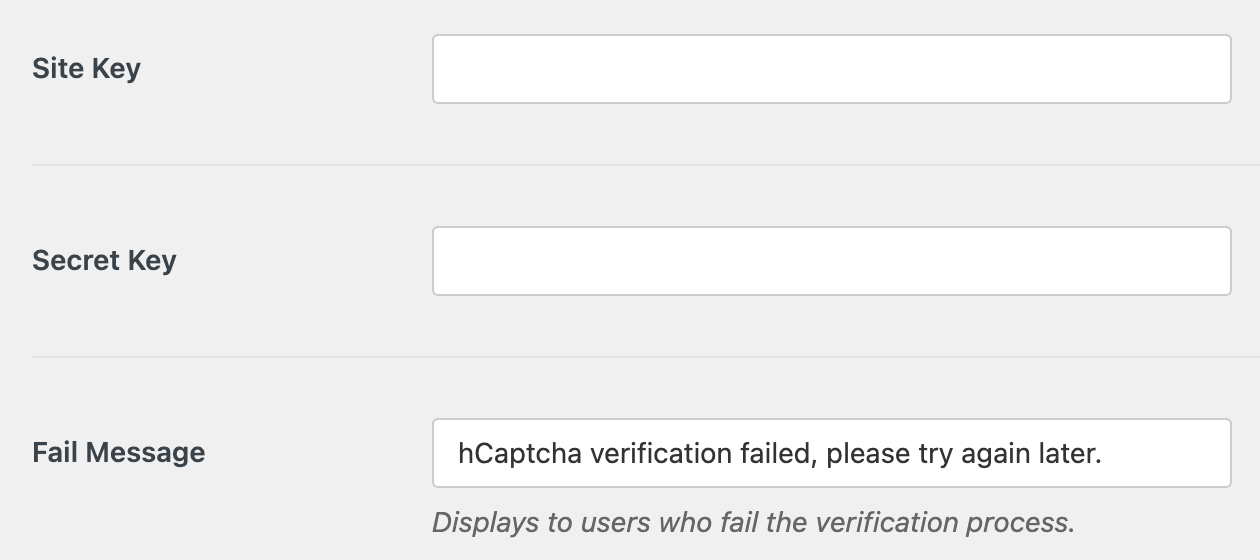 Setting up hCaptcha in WPForms