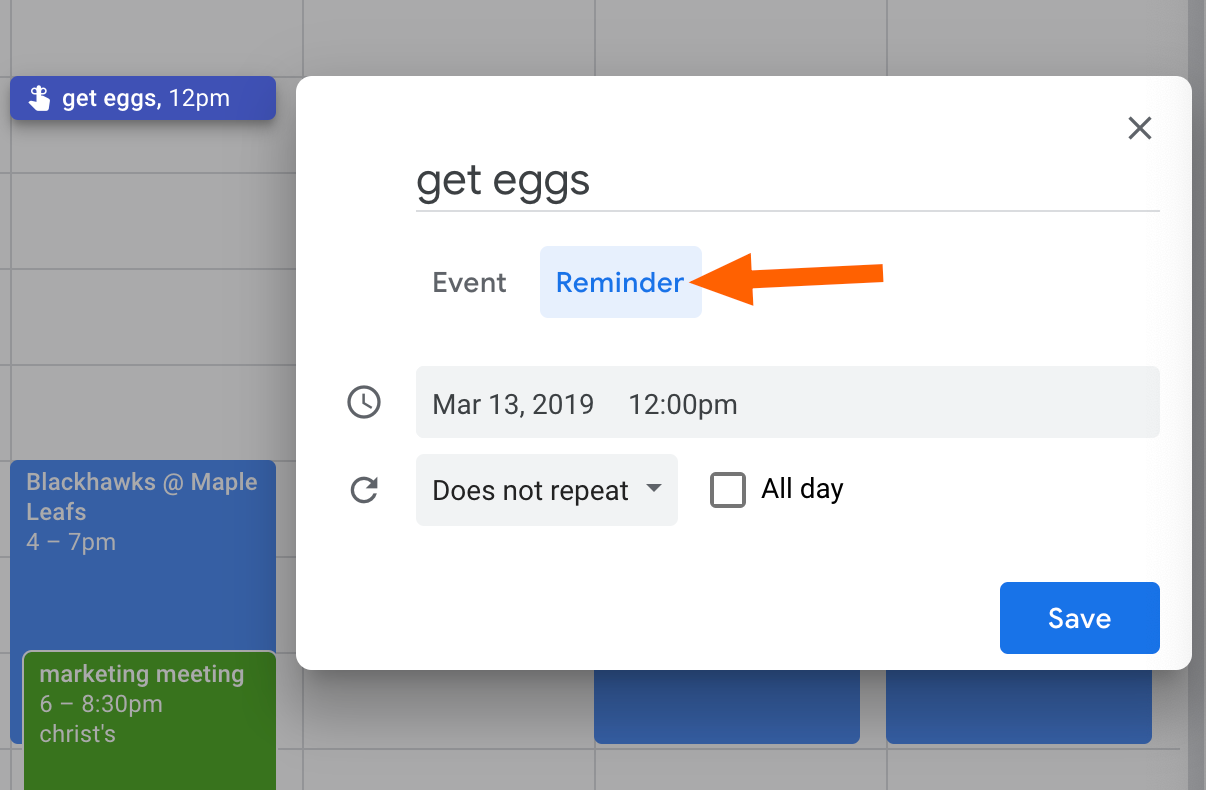 Help Center - How do I add a reminder to the calendar?