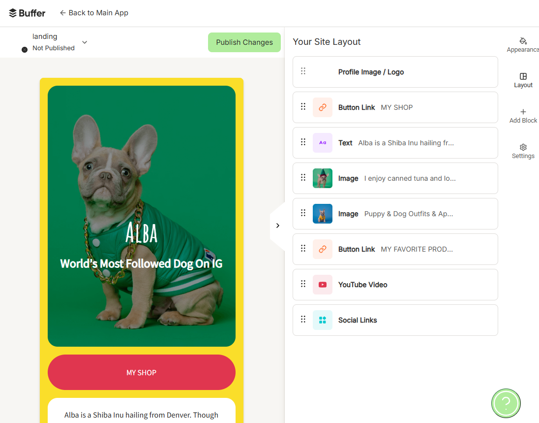 Buffer's Start Page