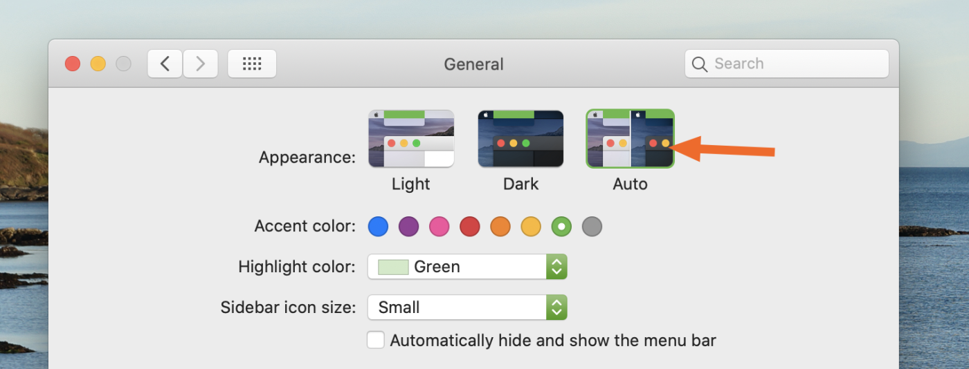 Automatically switch to dark mode at night in macOS