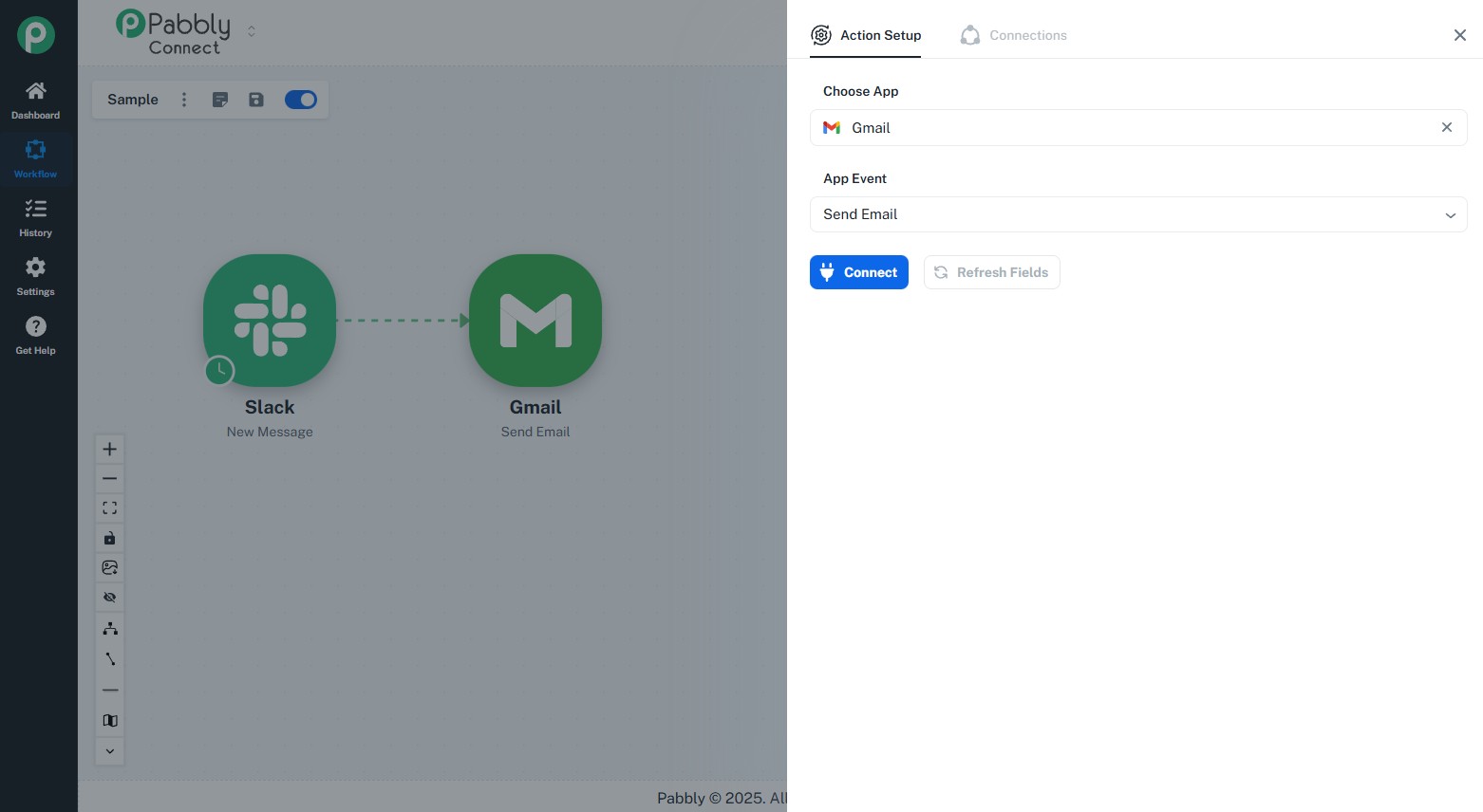 Create a two-step automation in Pabbly