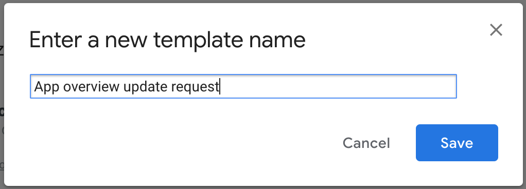 create canned response in Gmail