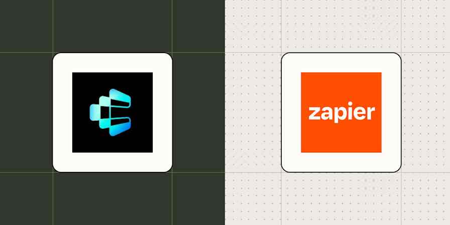 Hero image with the Composio and Zapier logos