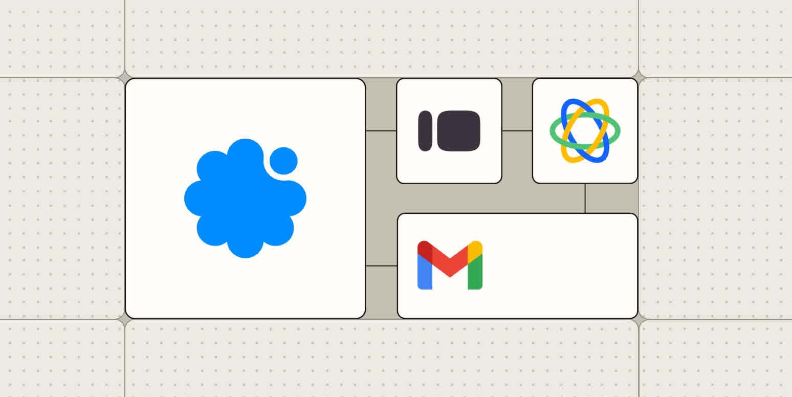 The Sendblue logo connected to logos for Typeform, Close, and Gmail