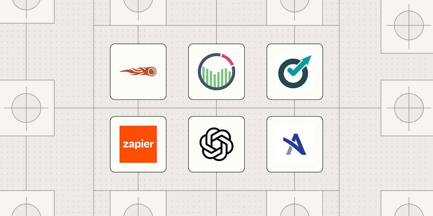 Hero image with the logos of the best pay-per-click tools