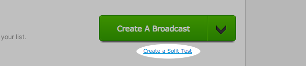 Create an AWeber Broadcast Split Test