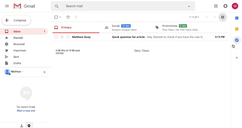 Google Tasks in Gmail