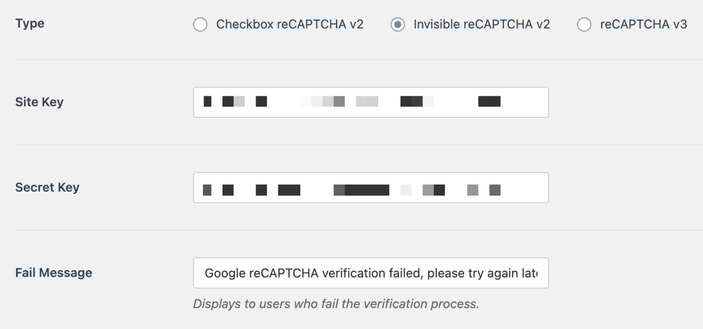 Setting up reCAPTCHA in WPForms