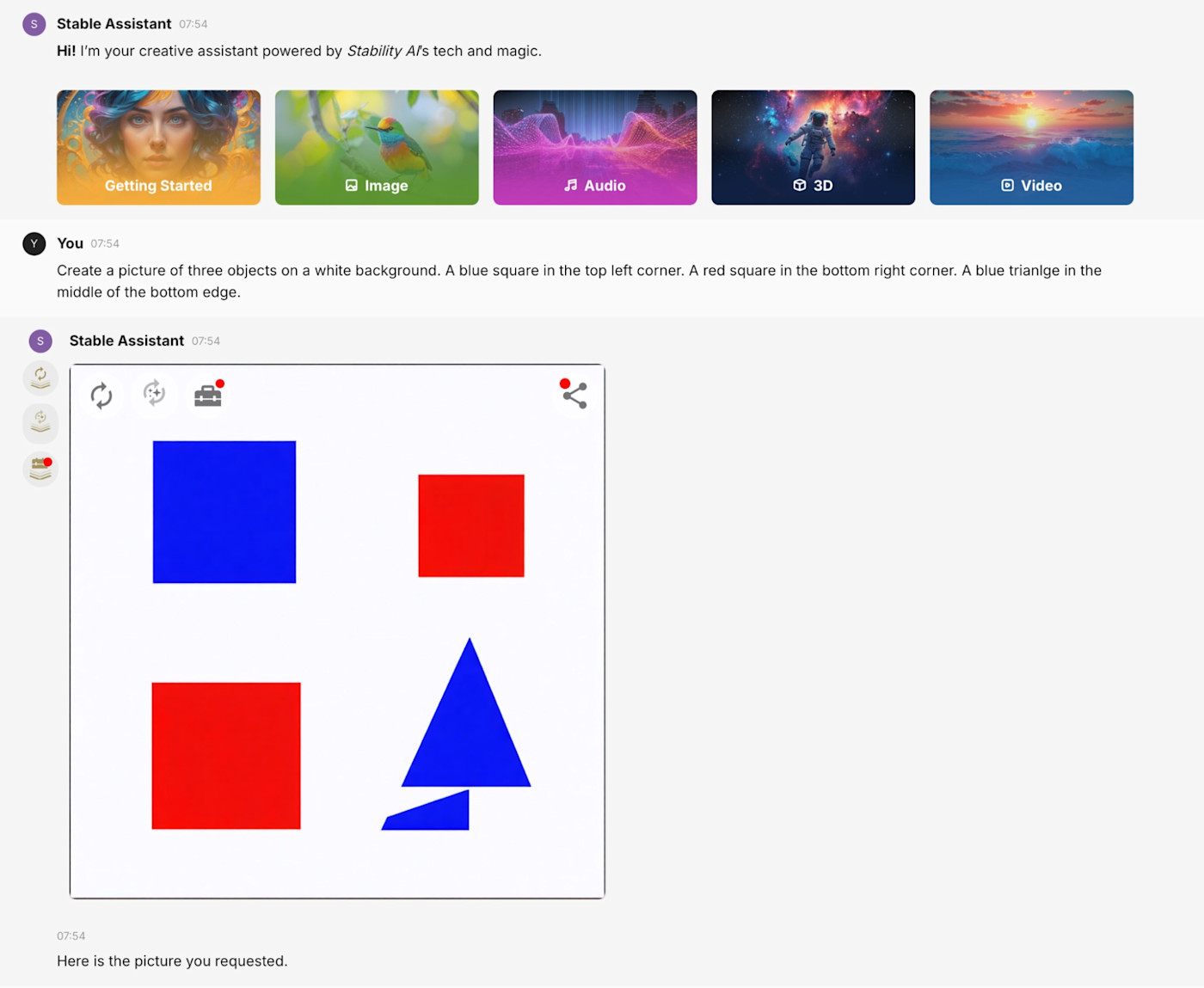 Stable Diffusion's attempt, which misses the mark