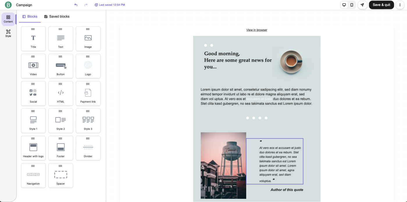 Cloud Campaign Content Creation Features Quick Walkthrough