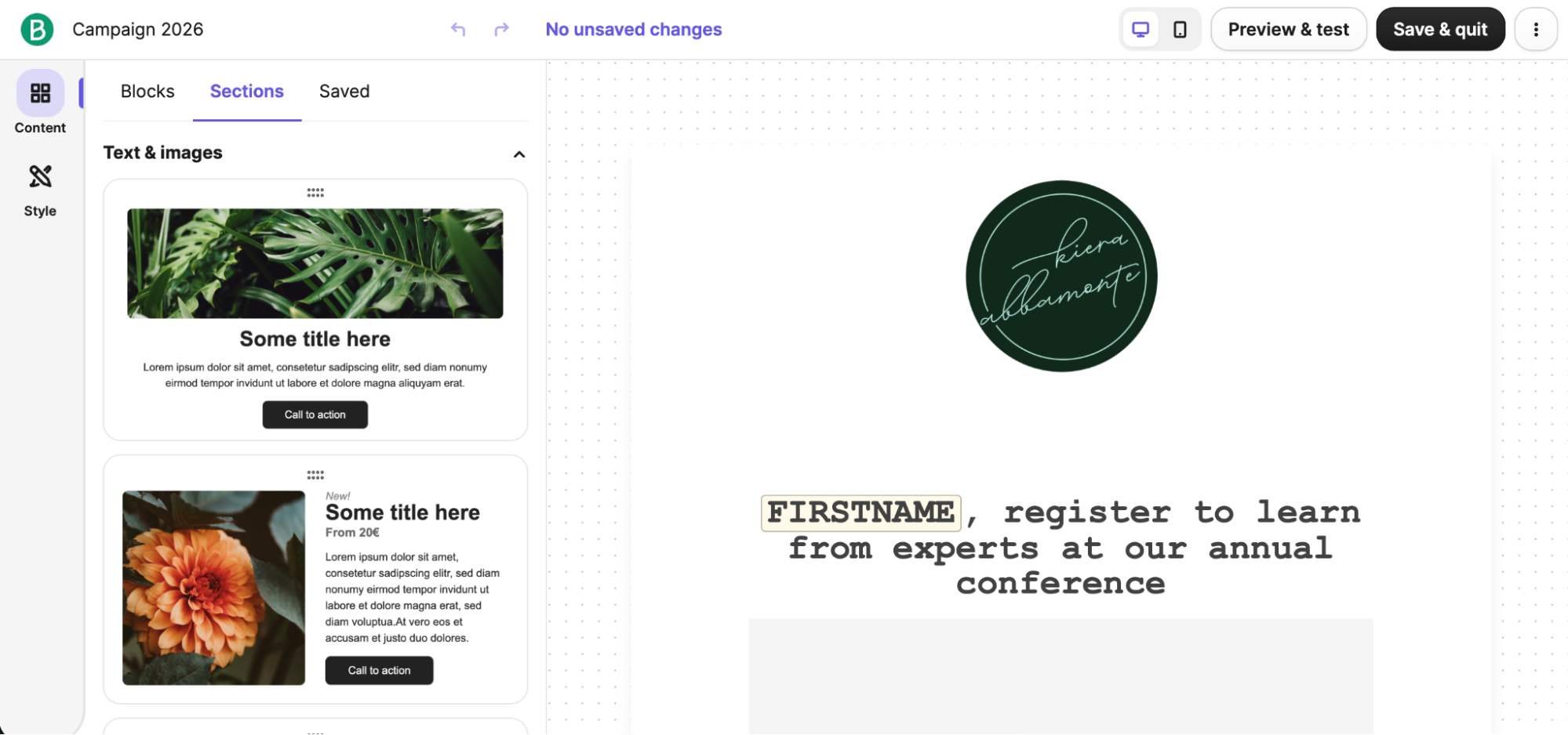 Sendinblue, our pick for the best free email marketing software for all-in-one sales and marketing features