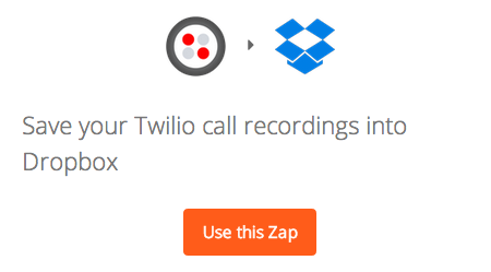 Save your Twilio call recordings into Dropbox