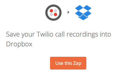 Save your Twilio call recordings into Dropbox