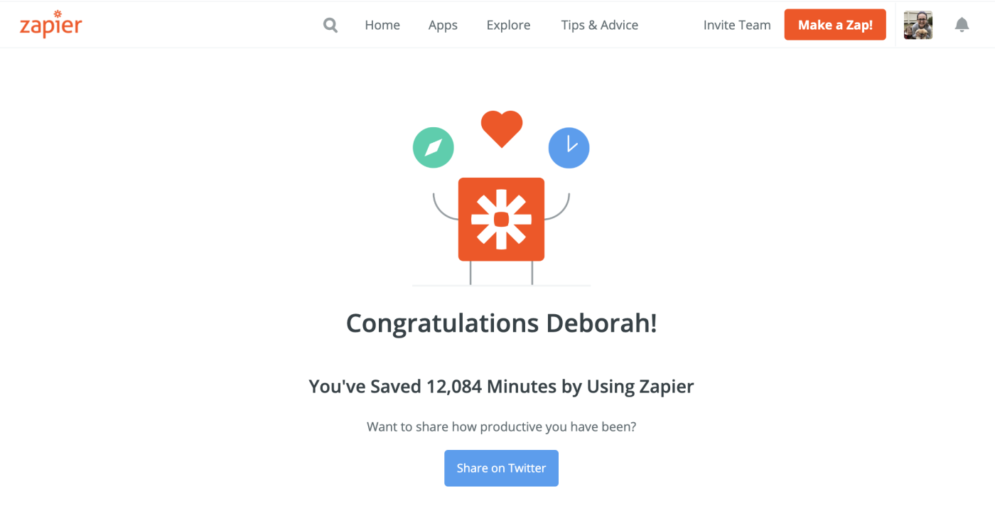 Zapier productivity calculator