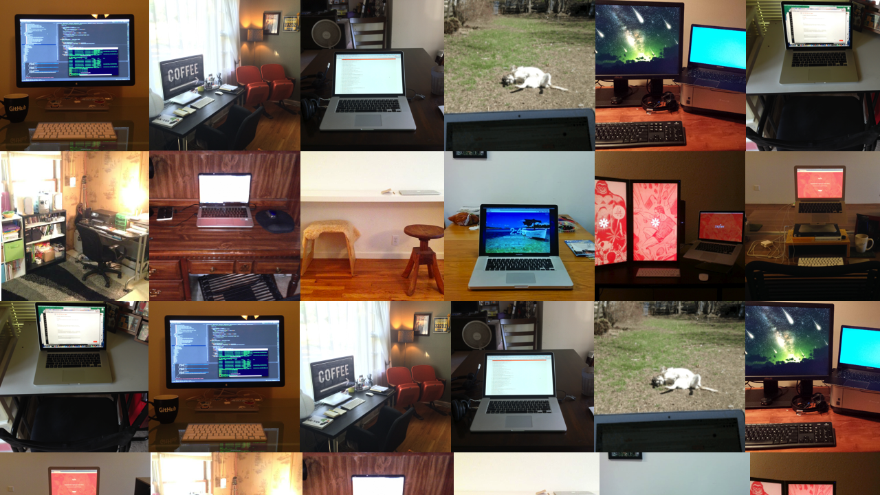 Home offices collage