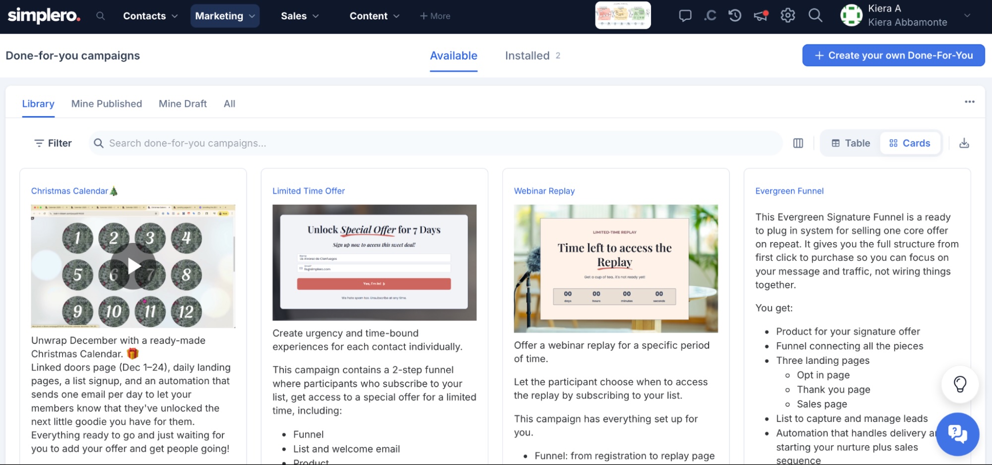 Simplero, our pick for the best online course creator for managing your business