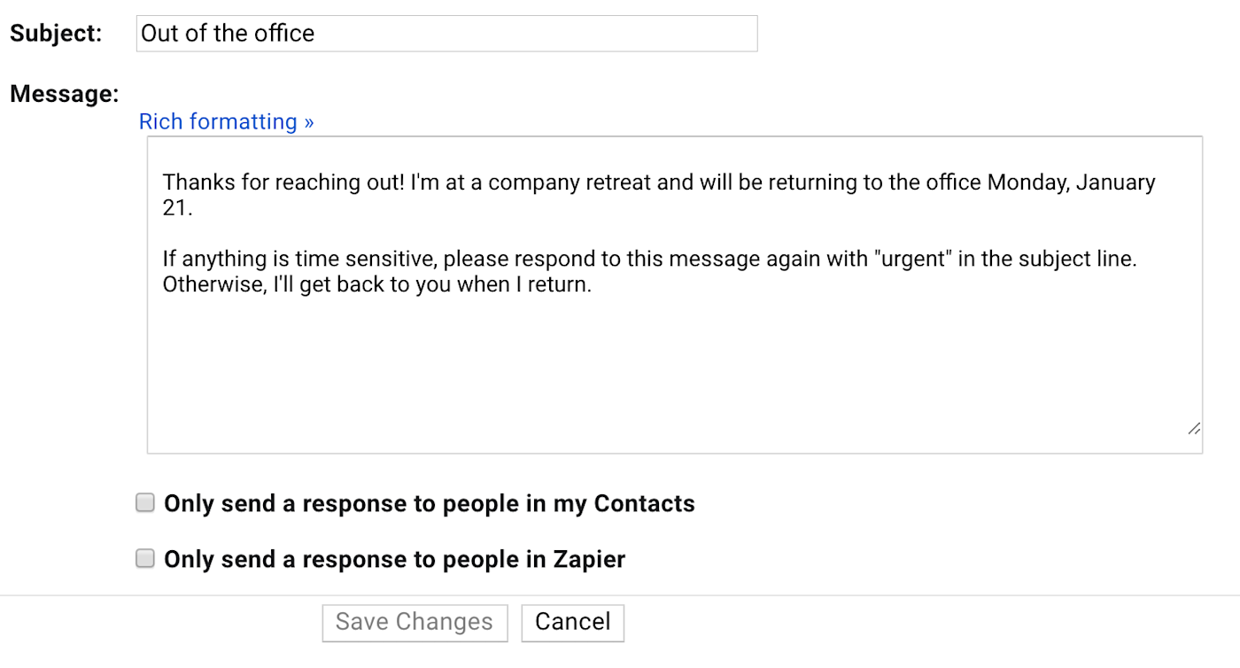 How to Set an Out of Office Message in Gmail