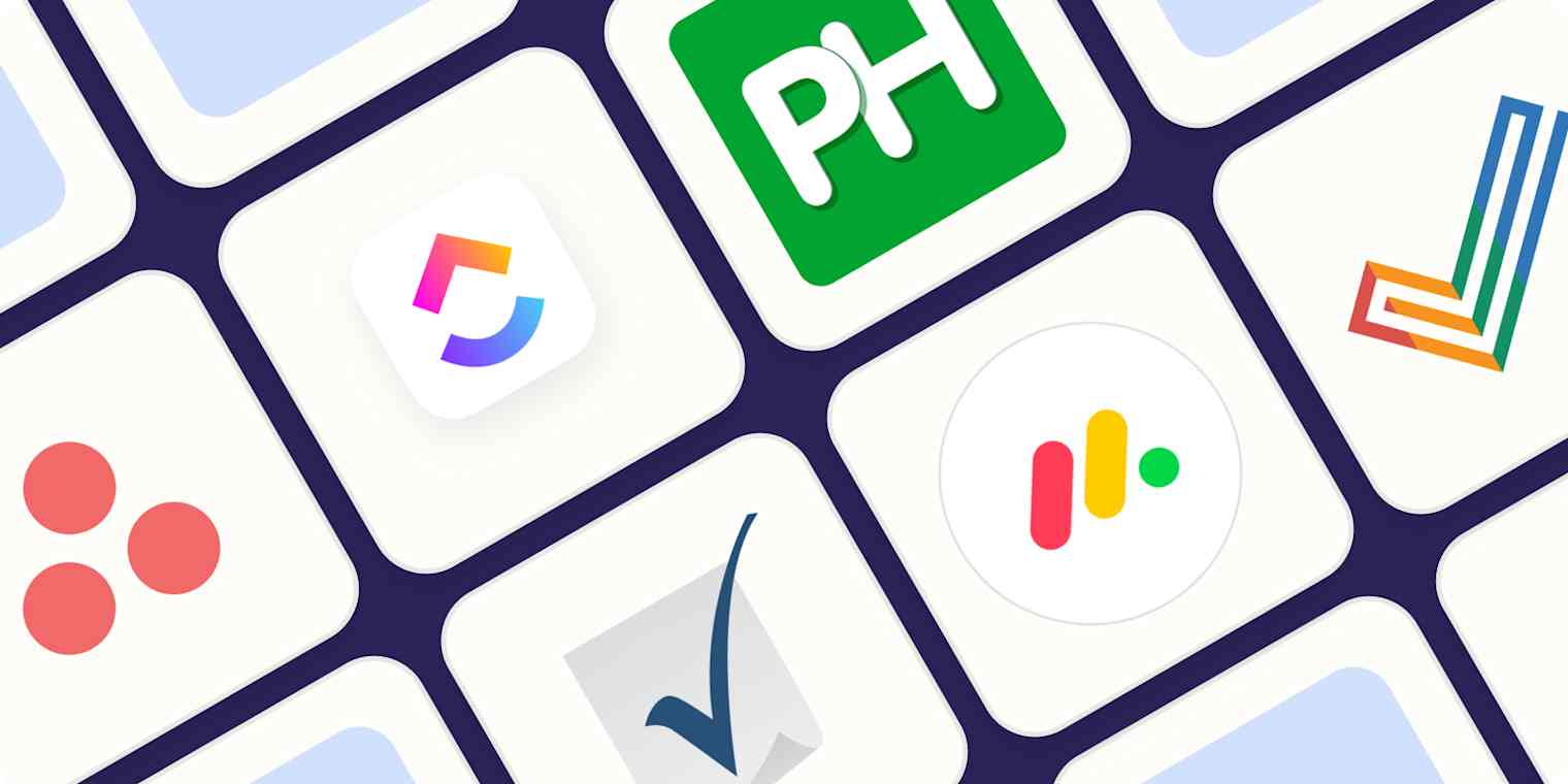 Hero image with the logos of the best enterprise project management software