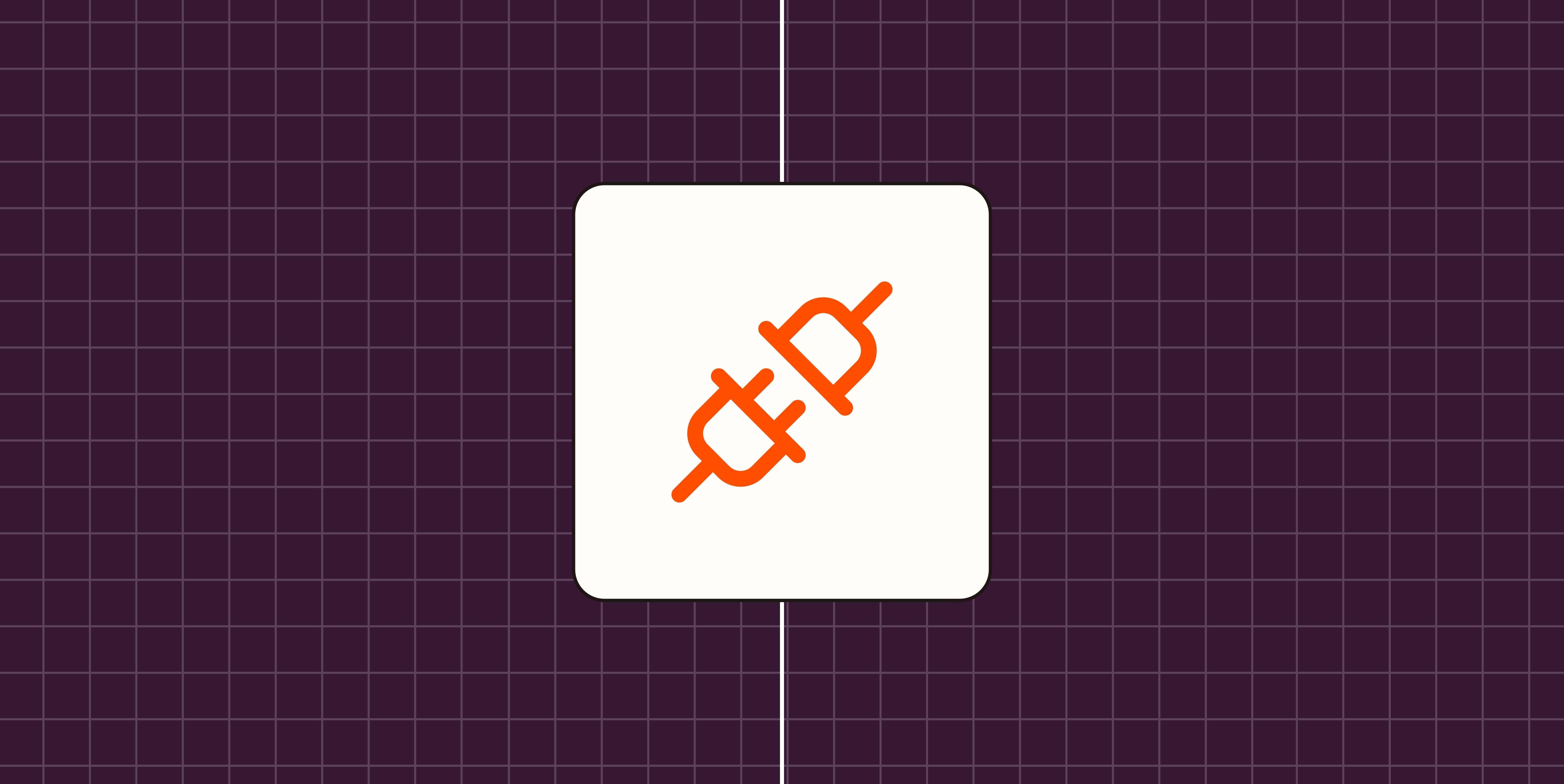 Hero image with an icon representing an API