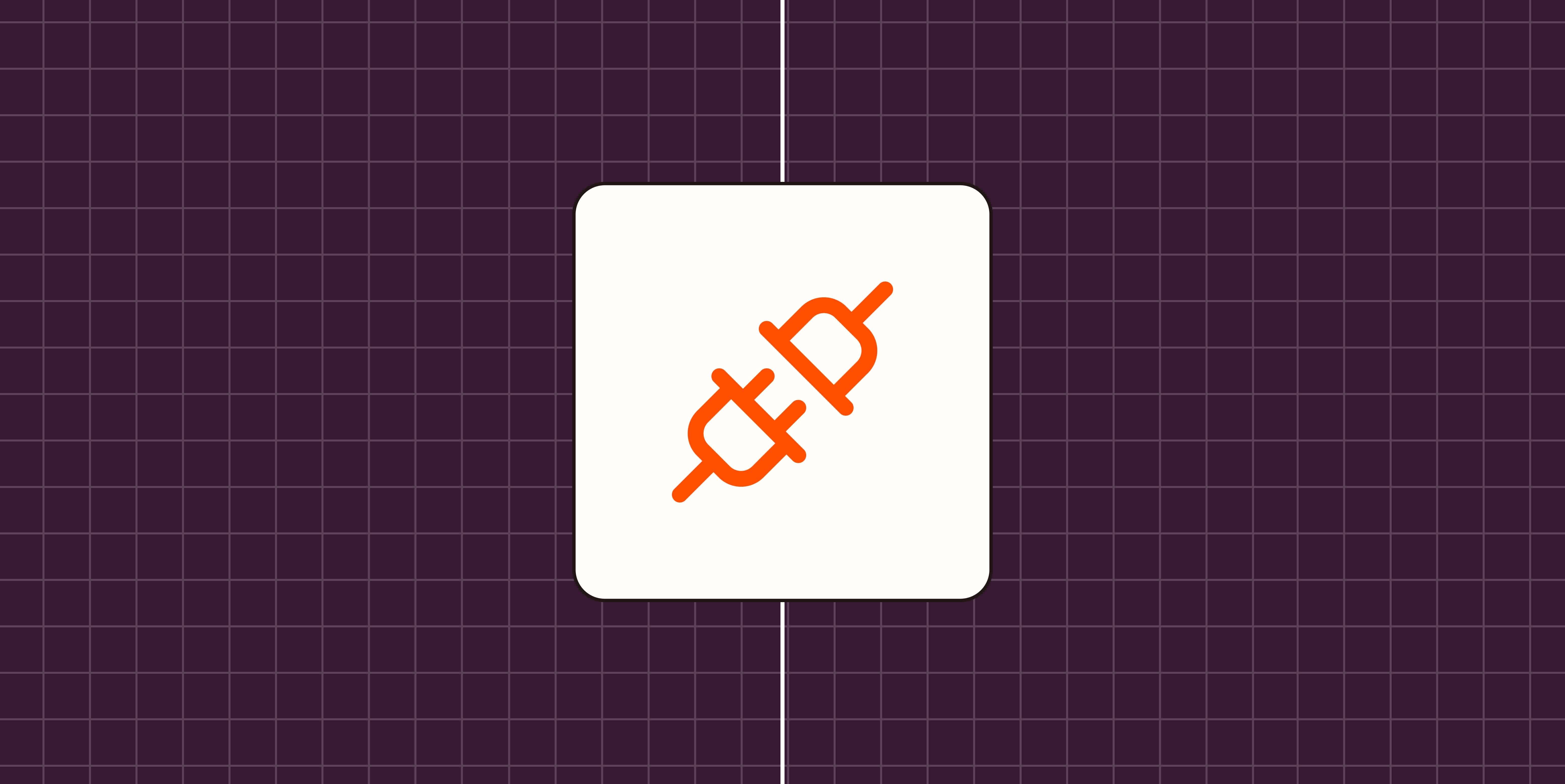 Hero image with an icon representing an API