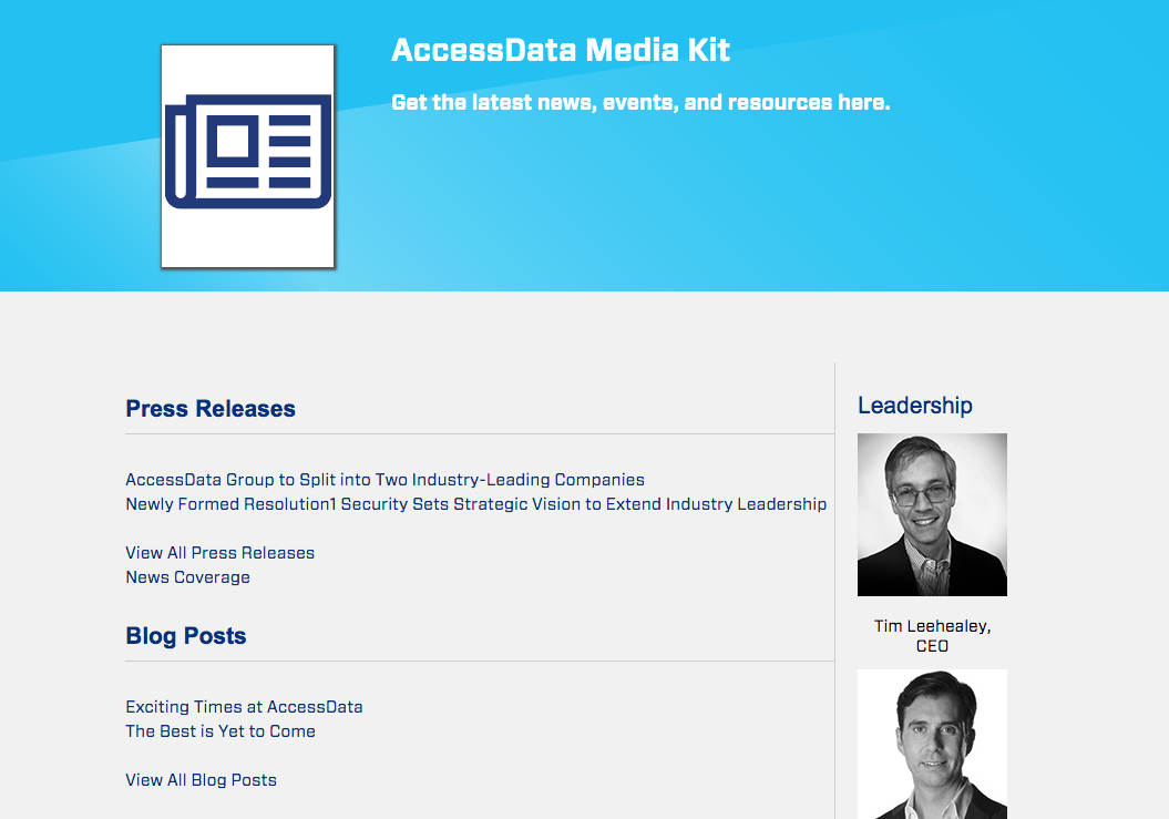 AccessData media kit