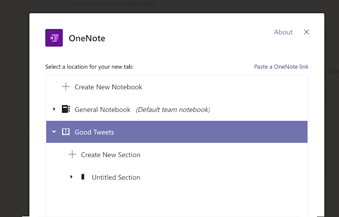 Onenote class notebook sample