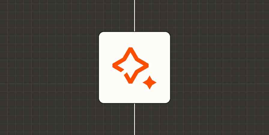 The AI by Zapier logo (two orange stars) against a lavender background.