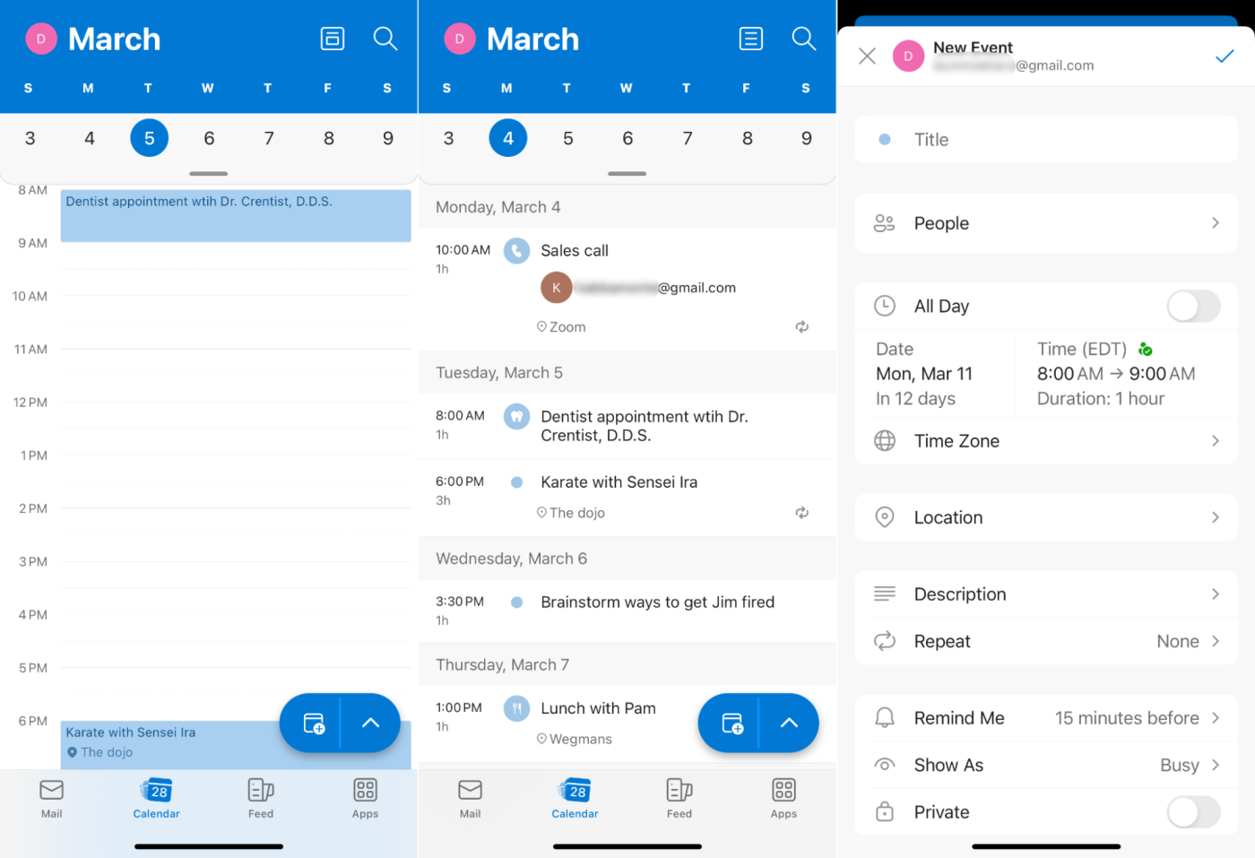 Microsoft Outlook Calendar, our pick for the best iPhone calendar for keeping your work email and calendar in one place