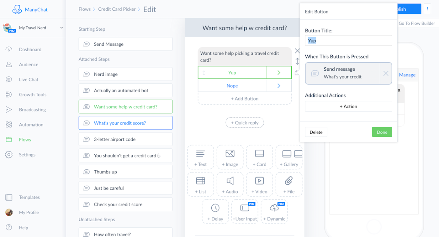 Facebook Chatbot Showdown: ManyChat vs. Chatfuel