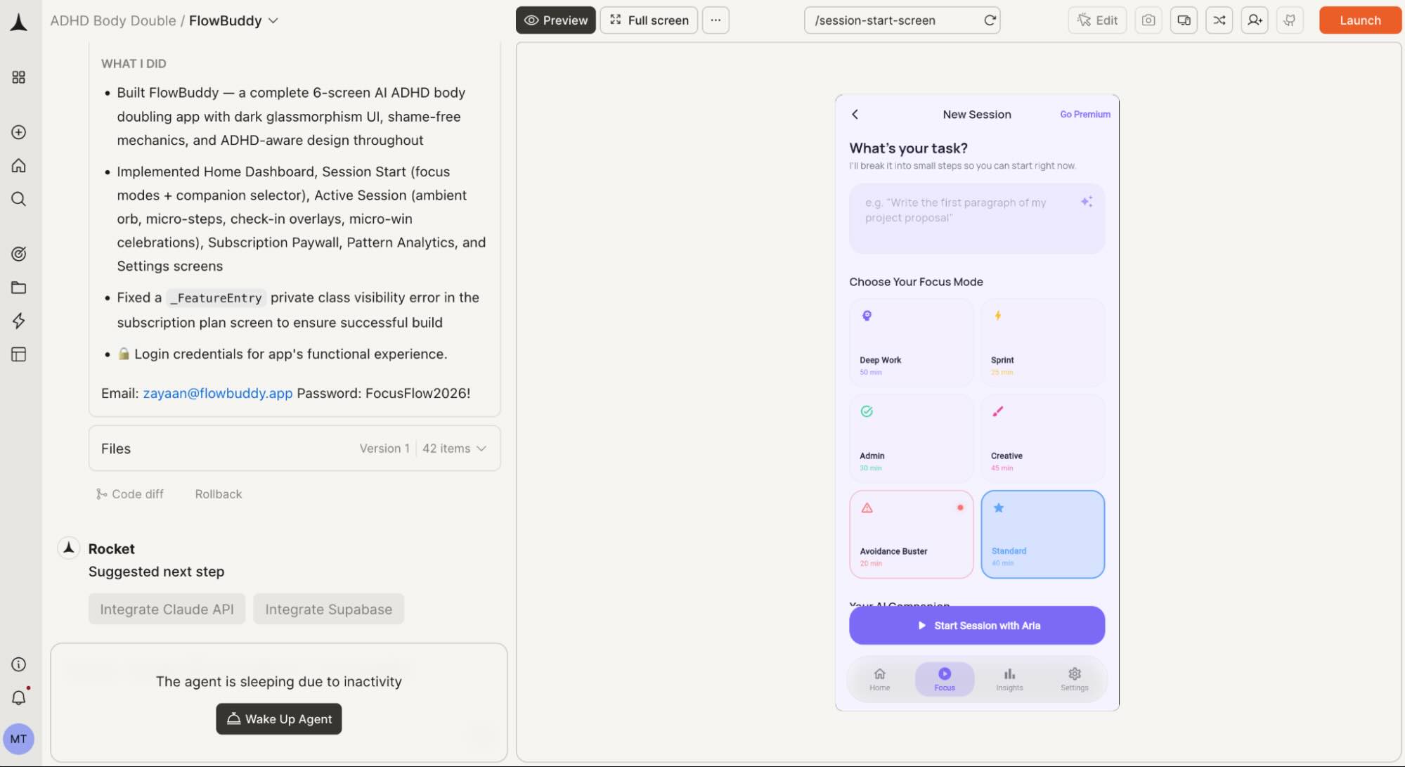 Rocket, our pick for the best vibe coding tool for vibing an app-based business