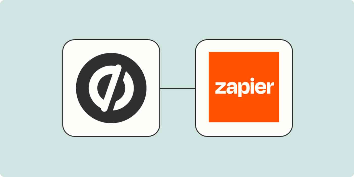 Unbounce and Zapier logos on an orange background.