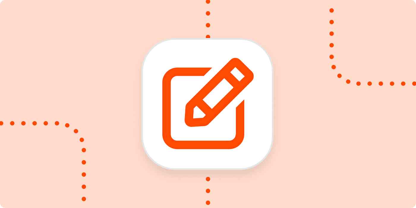 Hero image icon of a pencil for editing