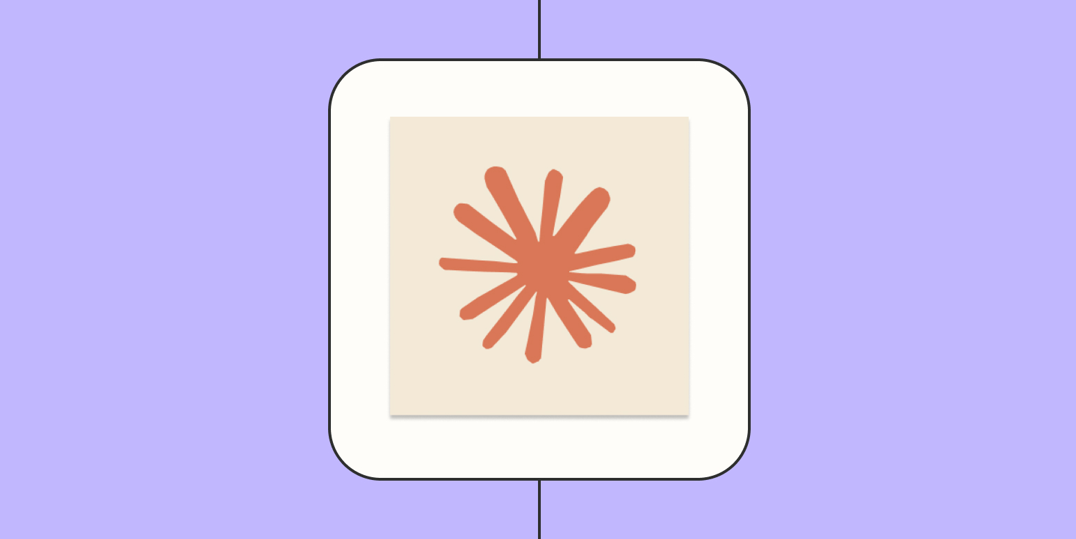 A hero image of the Claude logo