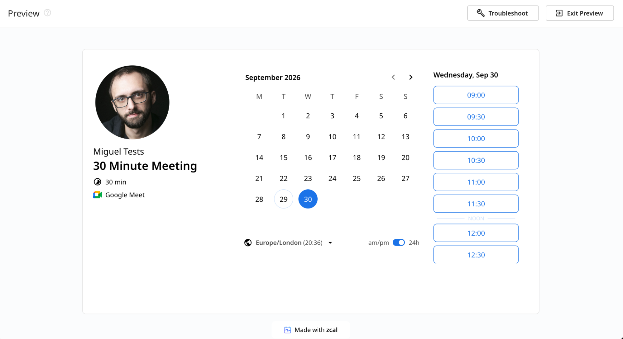 zcal, notre choix pour le meilleur agenda de réunions gratuit
