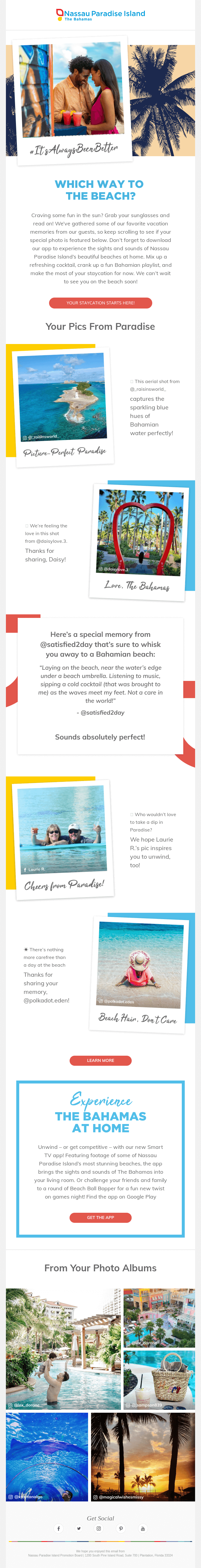 An example of an email newsletter that includes user-generated content