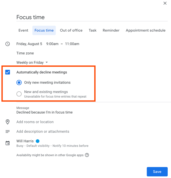 How to add focus time in Google Calendar—and why you should Zapier