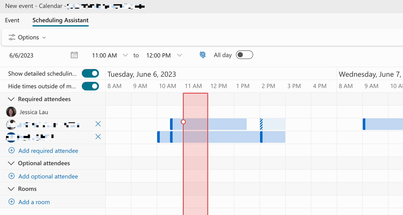 How to use Scheduling Assistant in Outlook Zapier