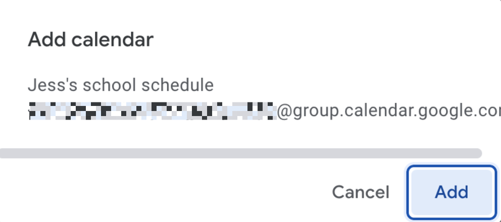 How to add someone else's Google Calendar via an invite.