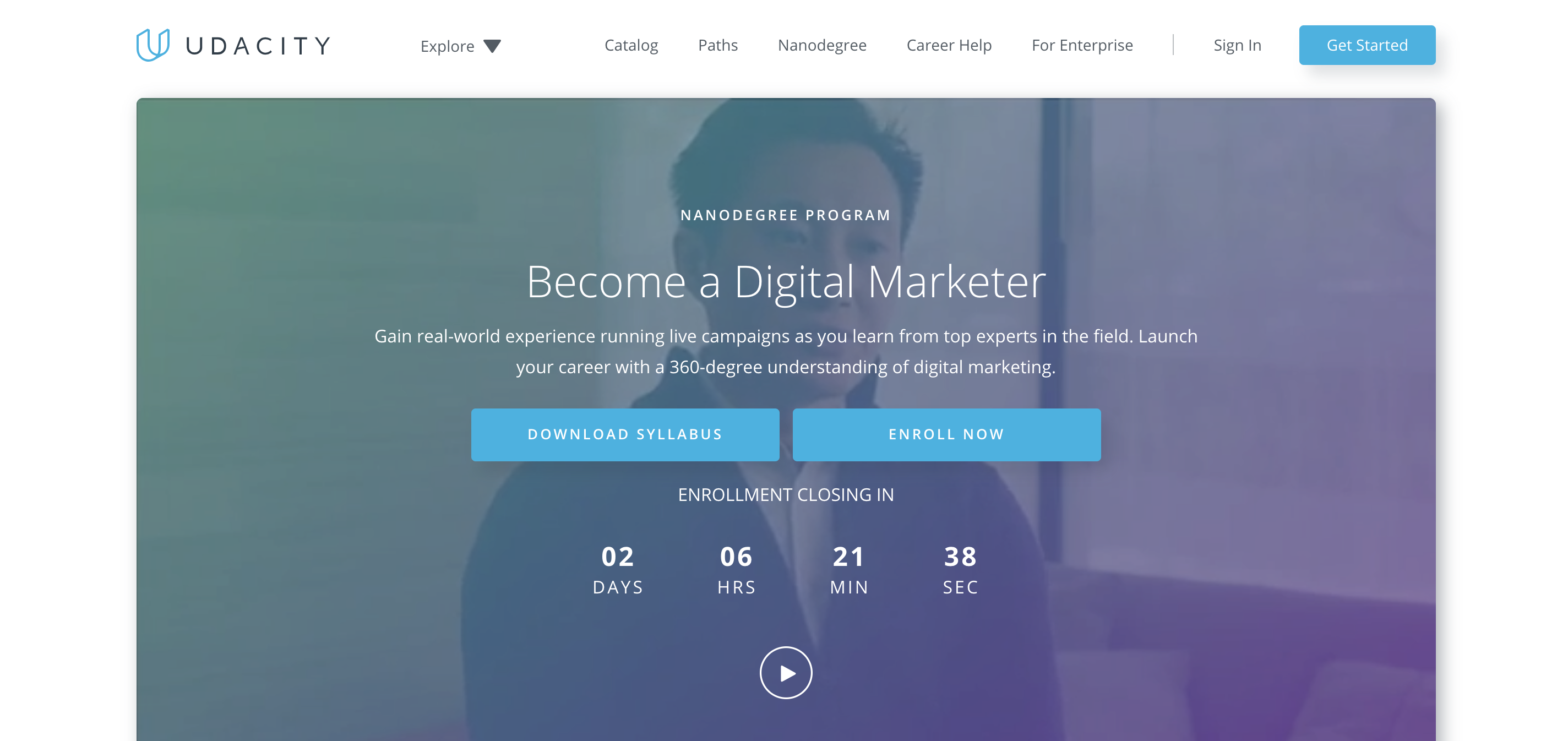 Udacity Digital Marketing nanodegree