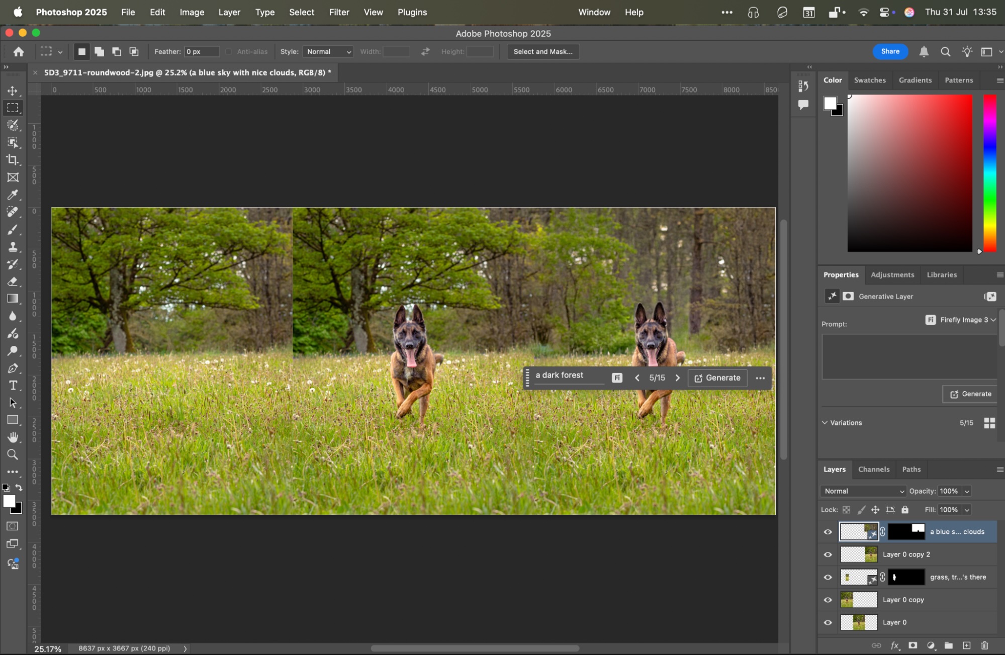 Photoshop, our pick for the best full-featured AI photo editor and design app