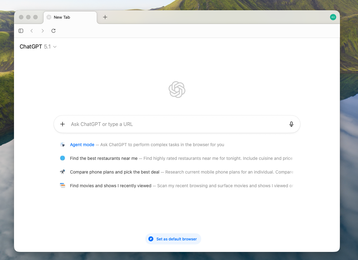 ChatGPT Atlas, our pick for the best AI browser for ChatGPT users