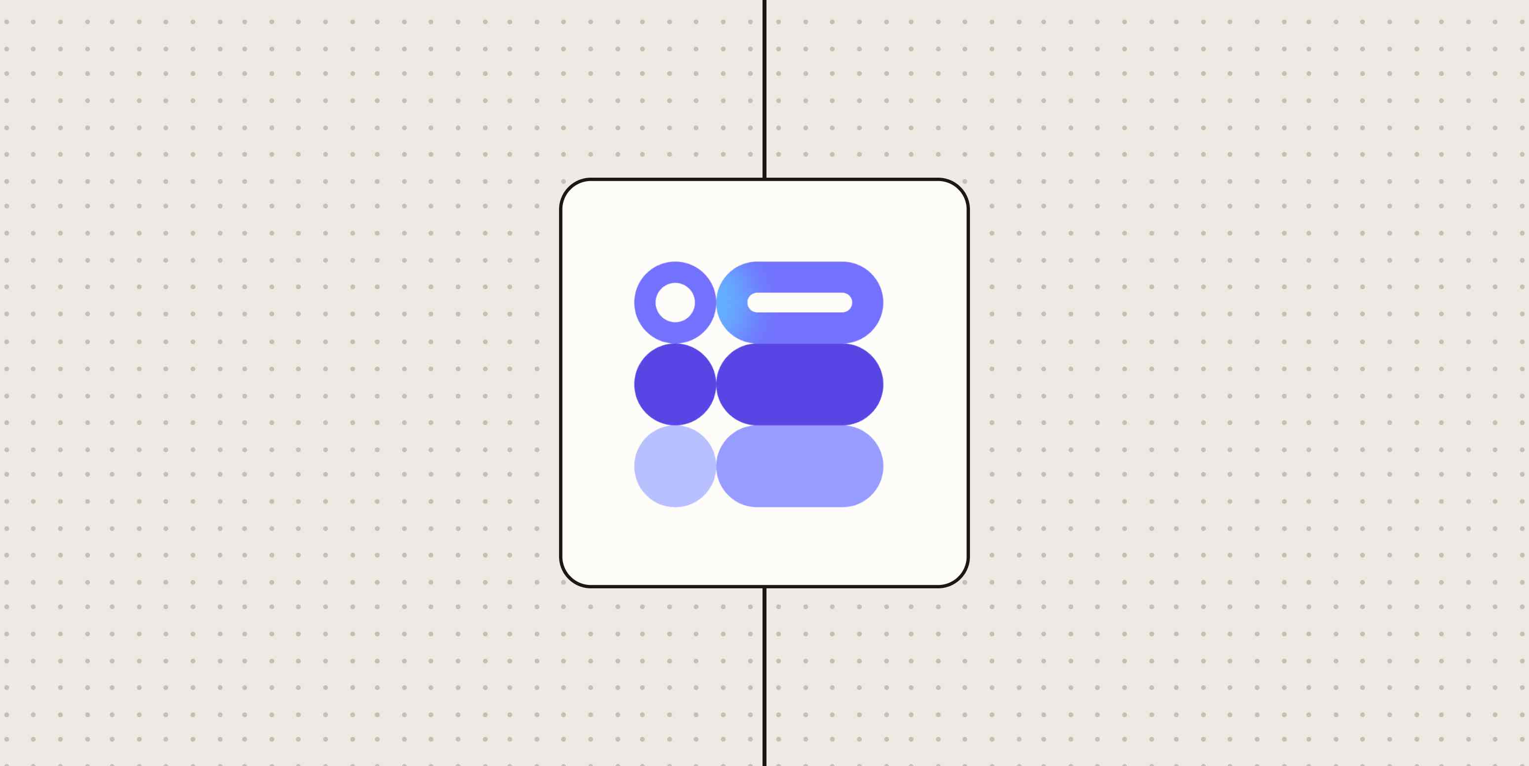 Google Forms icon against a beige dotted background.