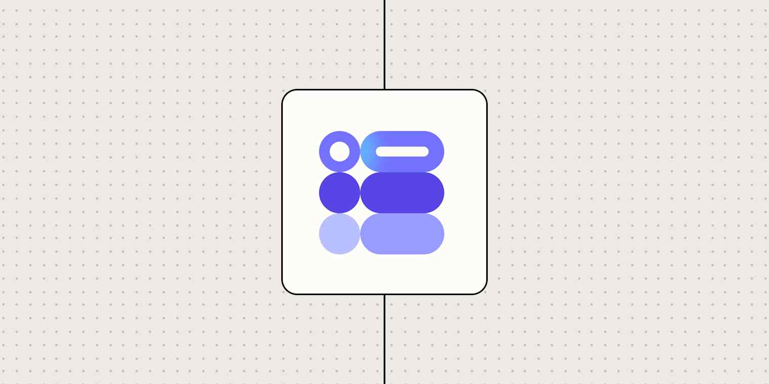 Google Forms icon against a beige dotted background.