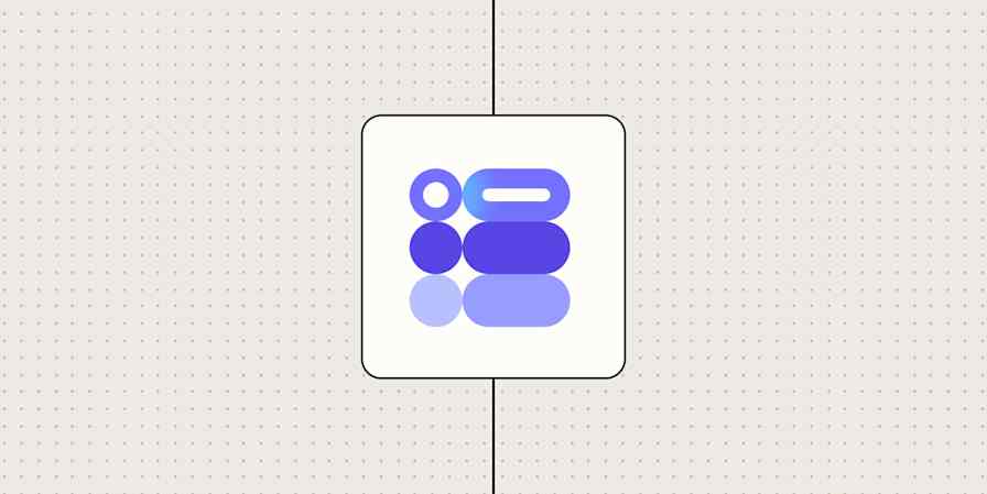 Google Forms icon against a beige dotted background.