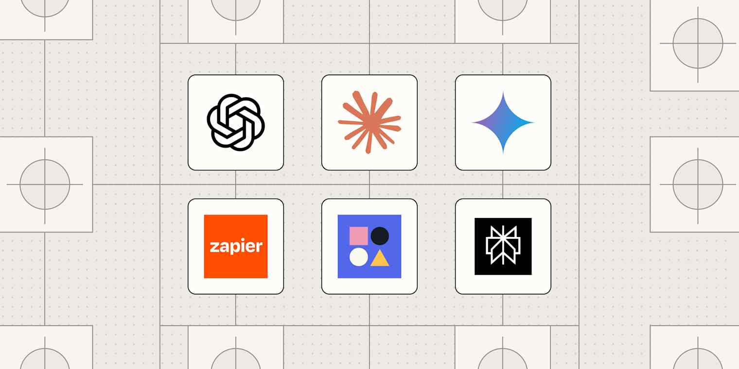 Hero image with the logos of the best AI personal assistants