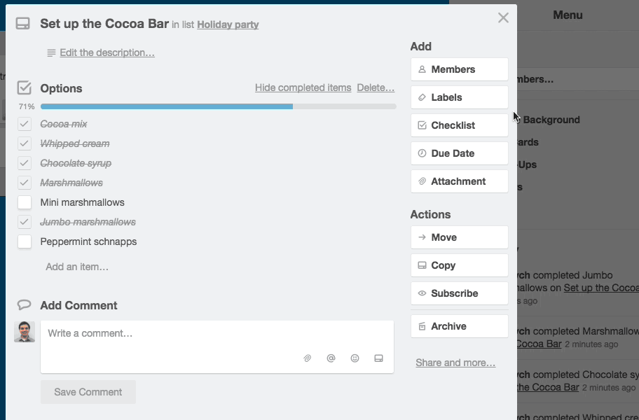 custom kanban card labels in trello