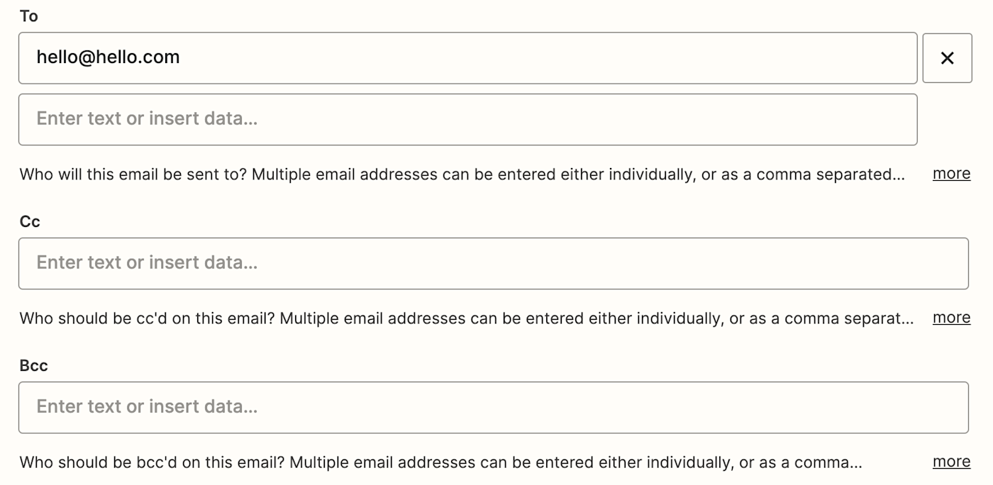 A partially blurred out email address in a field labeled "To".