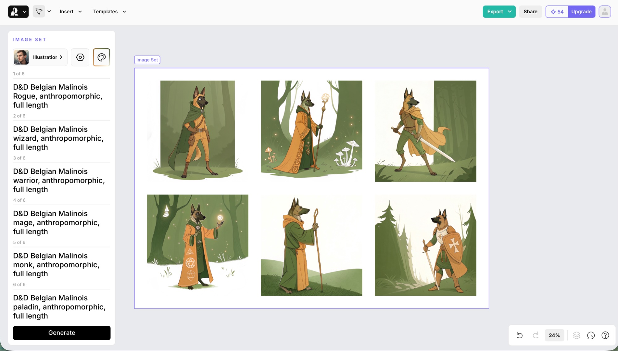 Recraft, our pick for the best AI image generator for graphic design
