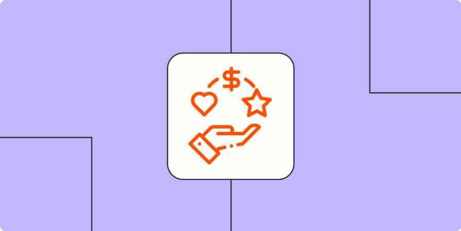 Hero image with an icon representing a benefits package
