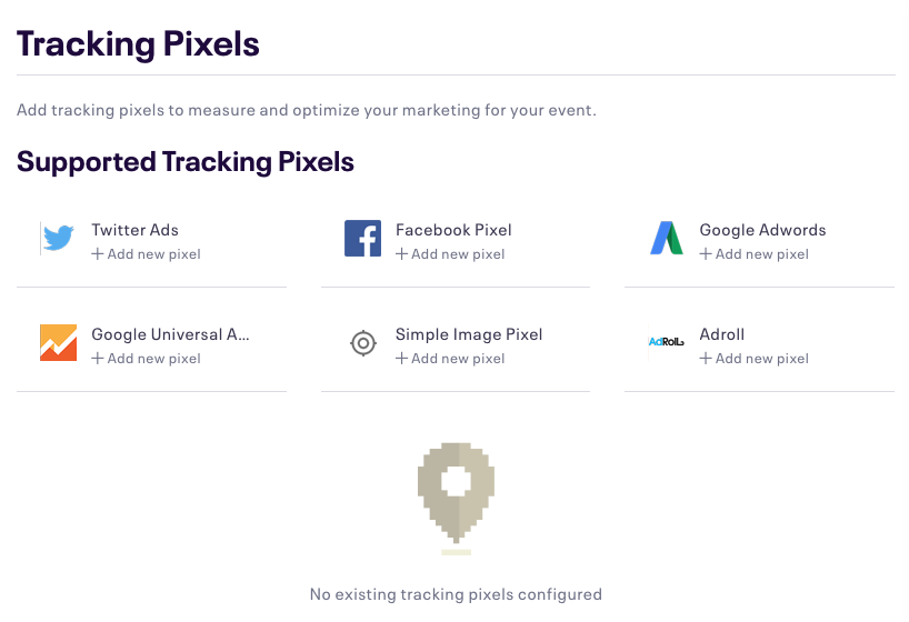 Add tracking pixels